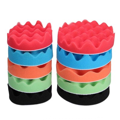 3 4 5 6 7 Inch 8 Pieces Of Car Polishing Sponge Disk Wool Pad Polishing Wheel Polishing Pad Set For Furniture Car Maintenance